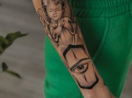 тату янгол і око