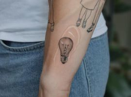 тату лампочка