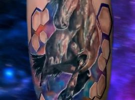 тату кінь реалізм