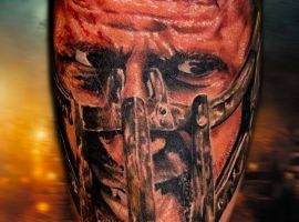 тату обличчя і масці реалізм