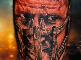 тату обличчя і масці реалізм