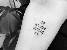 Тату надписи на руке