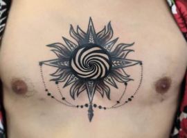 вихрь на сплетении тату