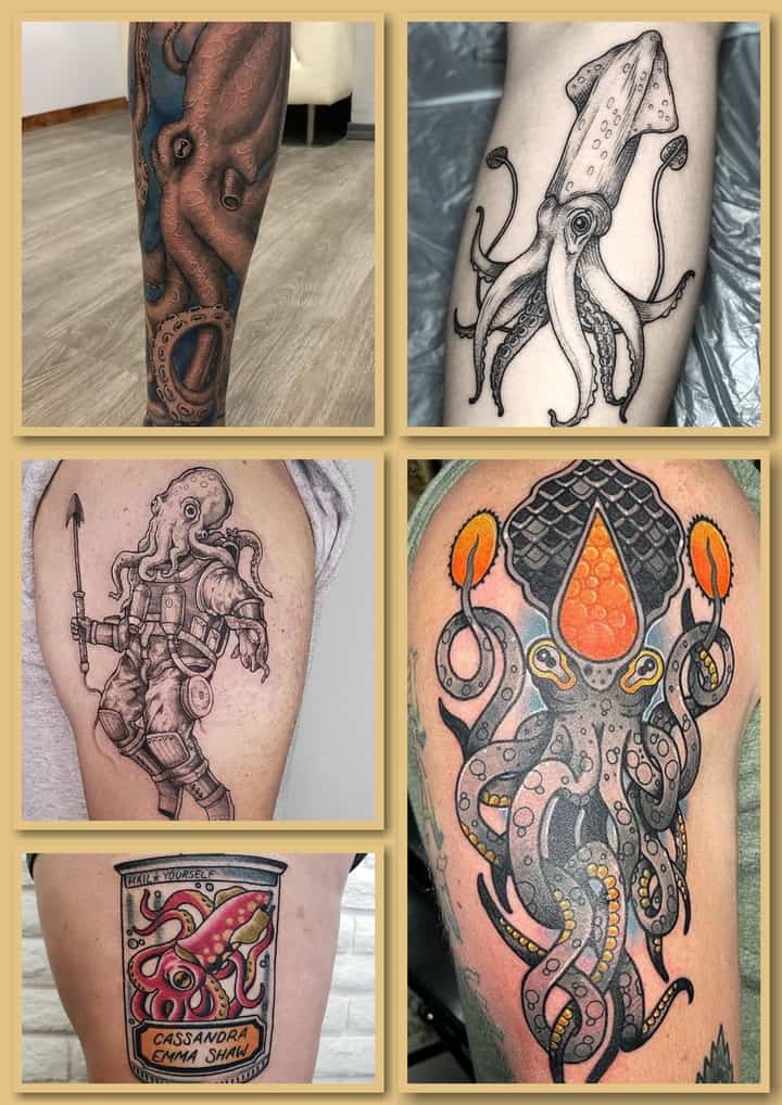 тату кальмар