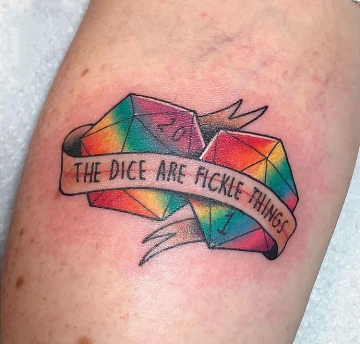 тату игральные кости