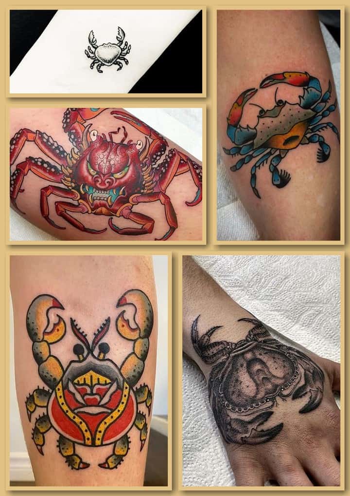тату краб