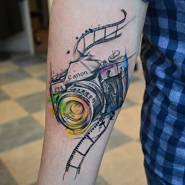 фотоаппарат тату цвет
