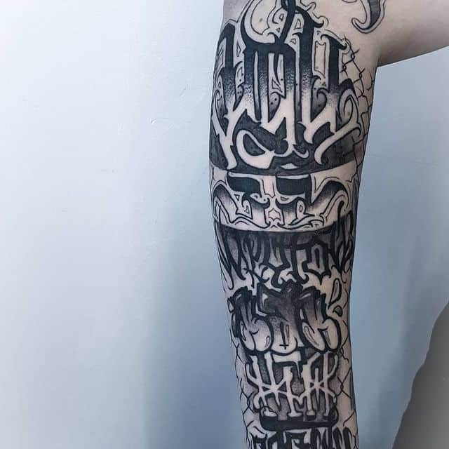 шрифты разных стилей для тату