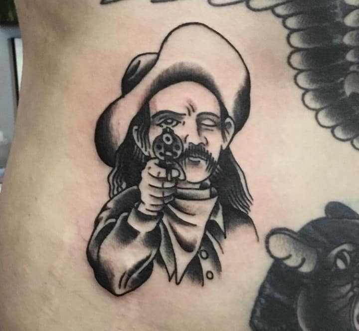 тату пистолет ковбой