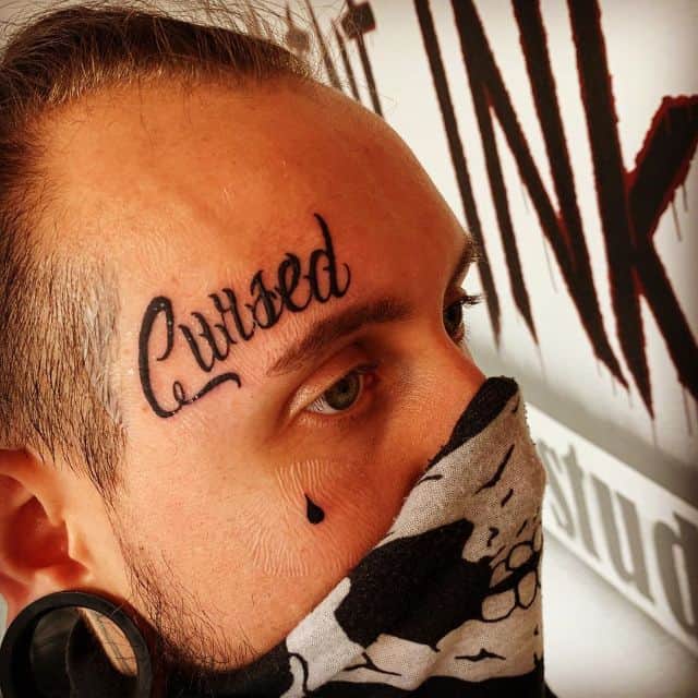 тату на лице