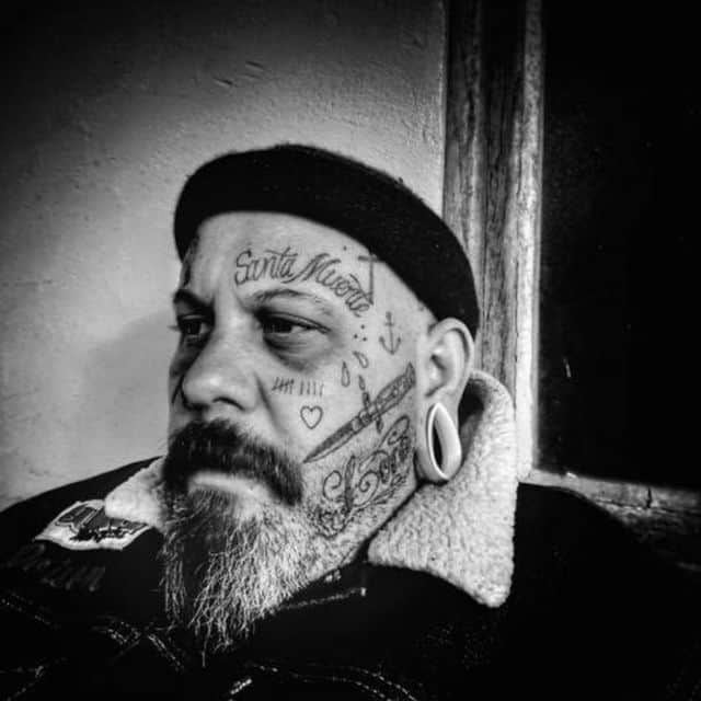 тату на лице