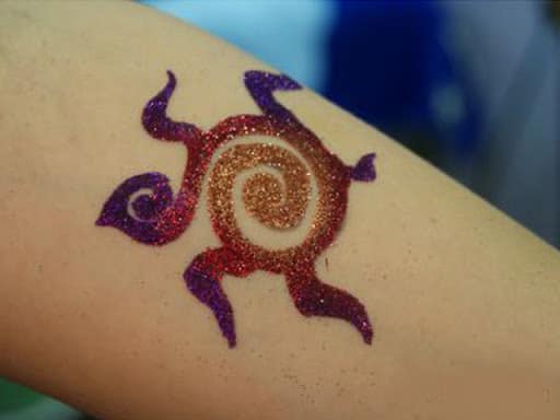 тату блестками